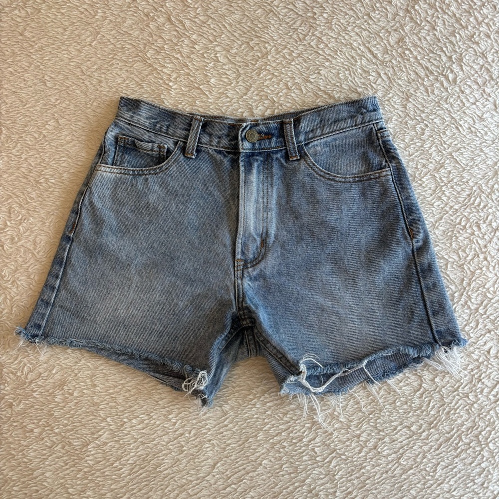 Brandy Melville High Waisted Molly Denim Blue Women's Shorts